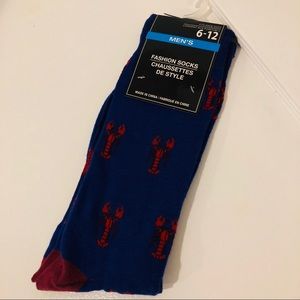 Men’s Fun Socks Red Lobster Theme